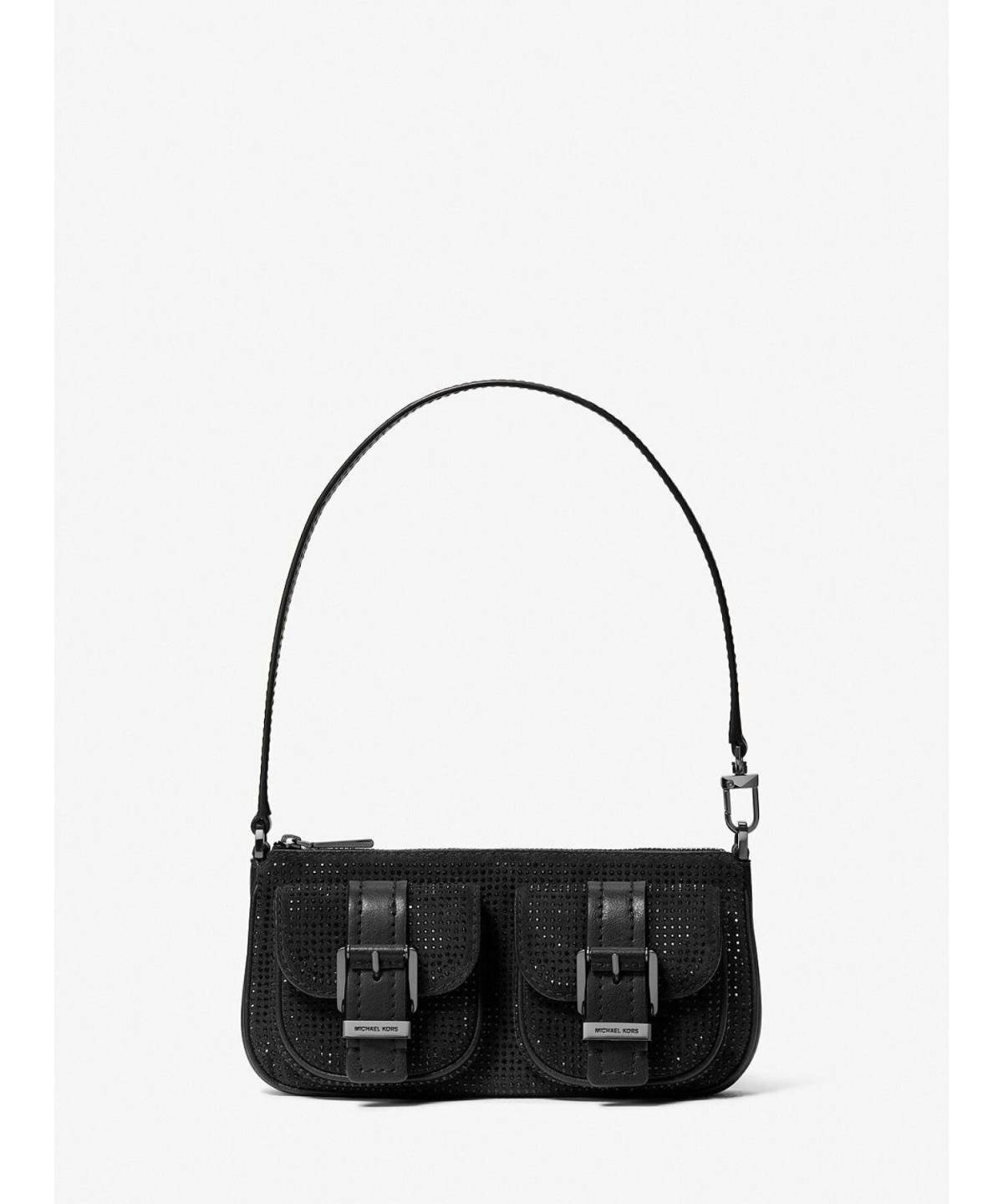 MICHAEL KORS ZOE エンブリッシュ スエード ポシェット ショルダー スモール マイケルコース