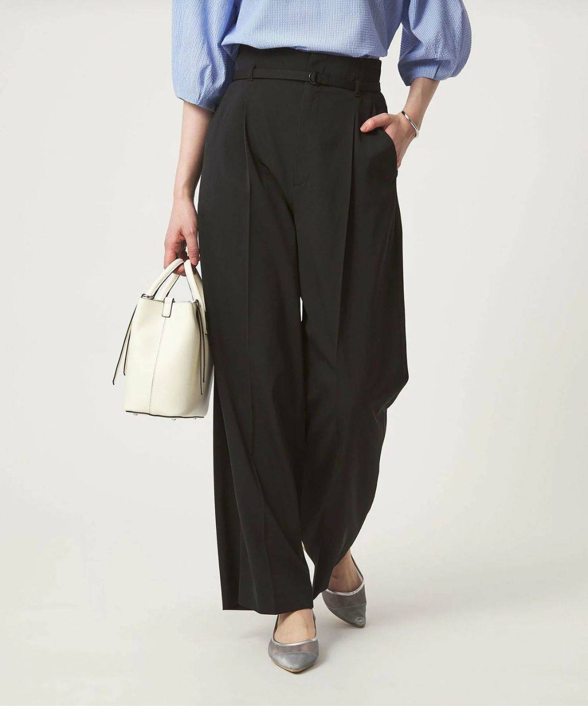 UNITED ARROWS green label relaxing サラフール ワイド パンツ ストレッチ