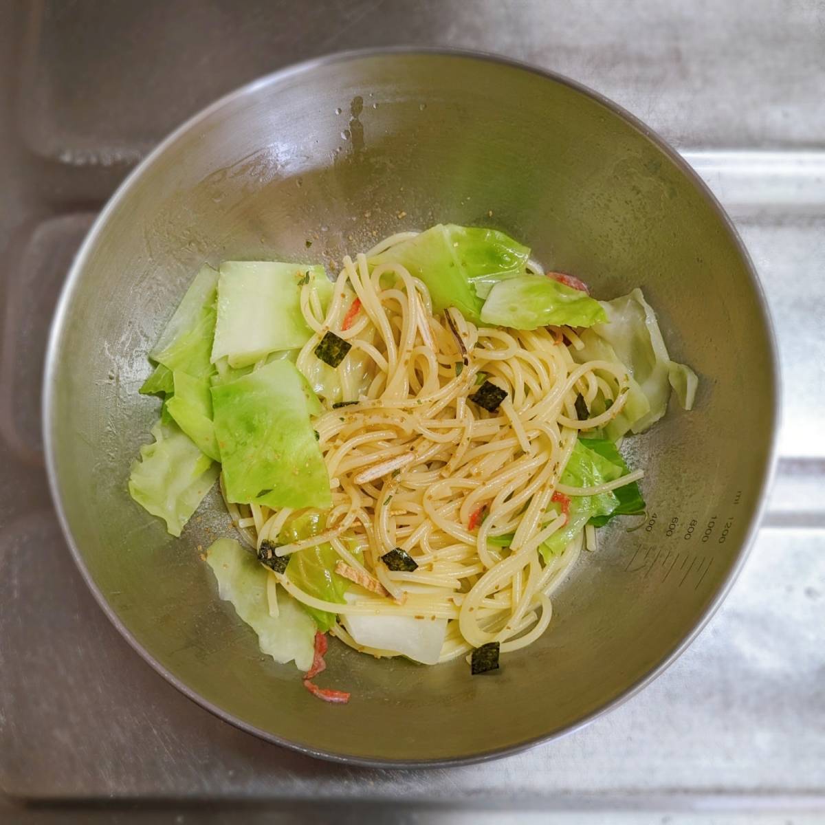 永谷園公式の「旬キャベツの和風パスタ」のレシピ