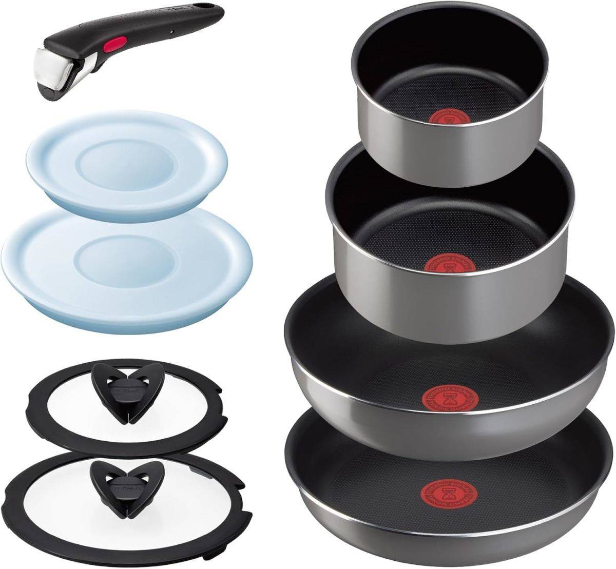 T-fal 取っ手のとれる 鍋 フライパン9点セット