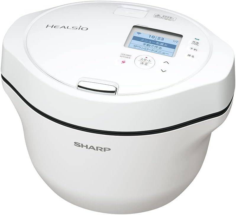 シャープ ヘルシオ ホットクック 1.6L KN-HW16G-W
