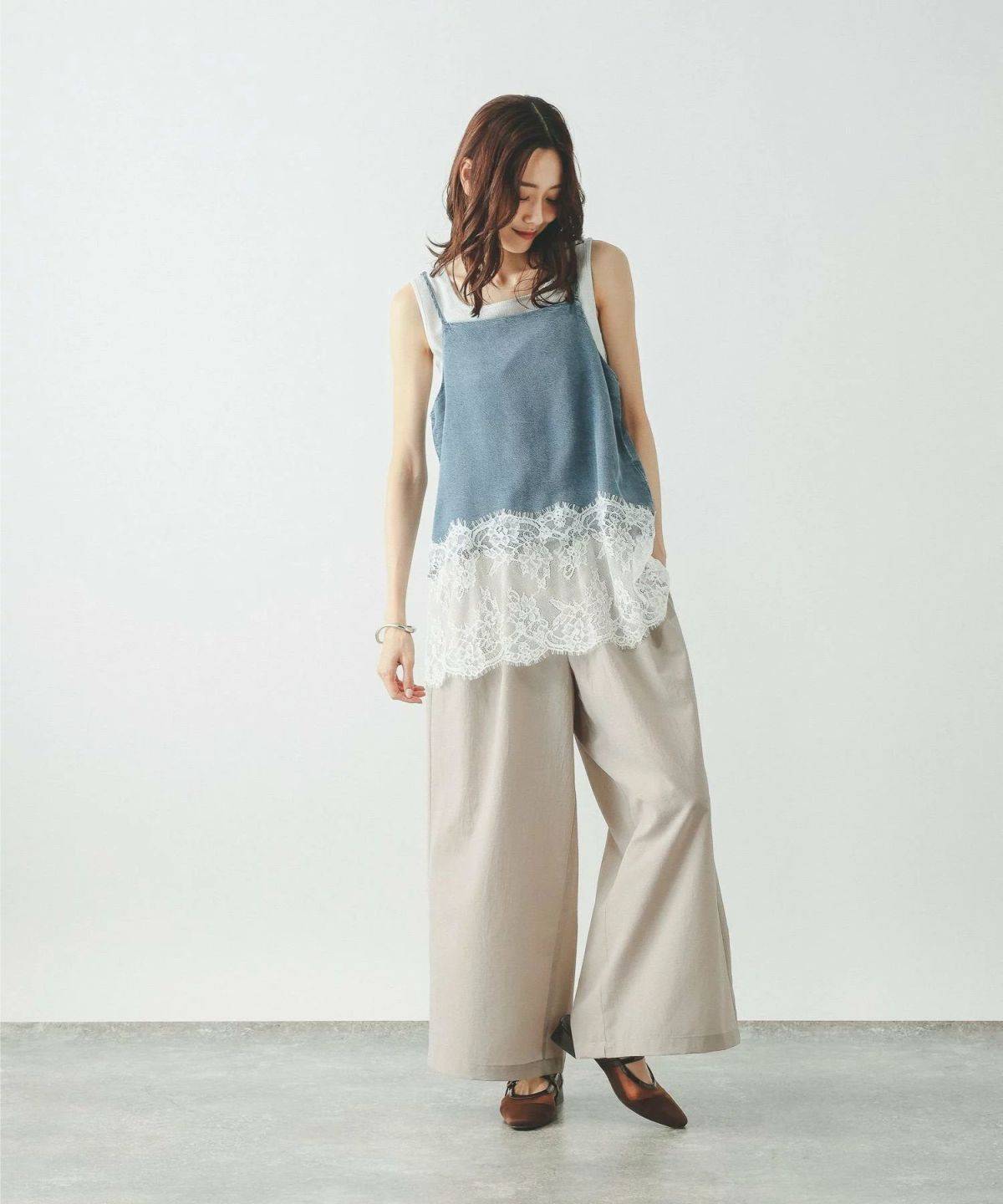 GLOBAL WORK Airy Breezeワイドパンツ