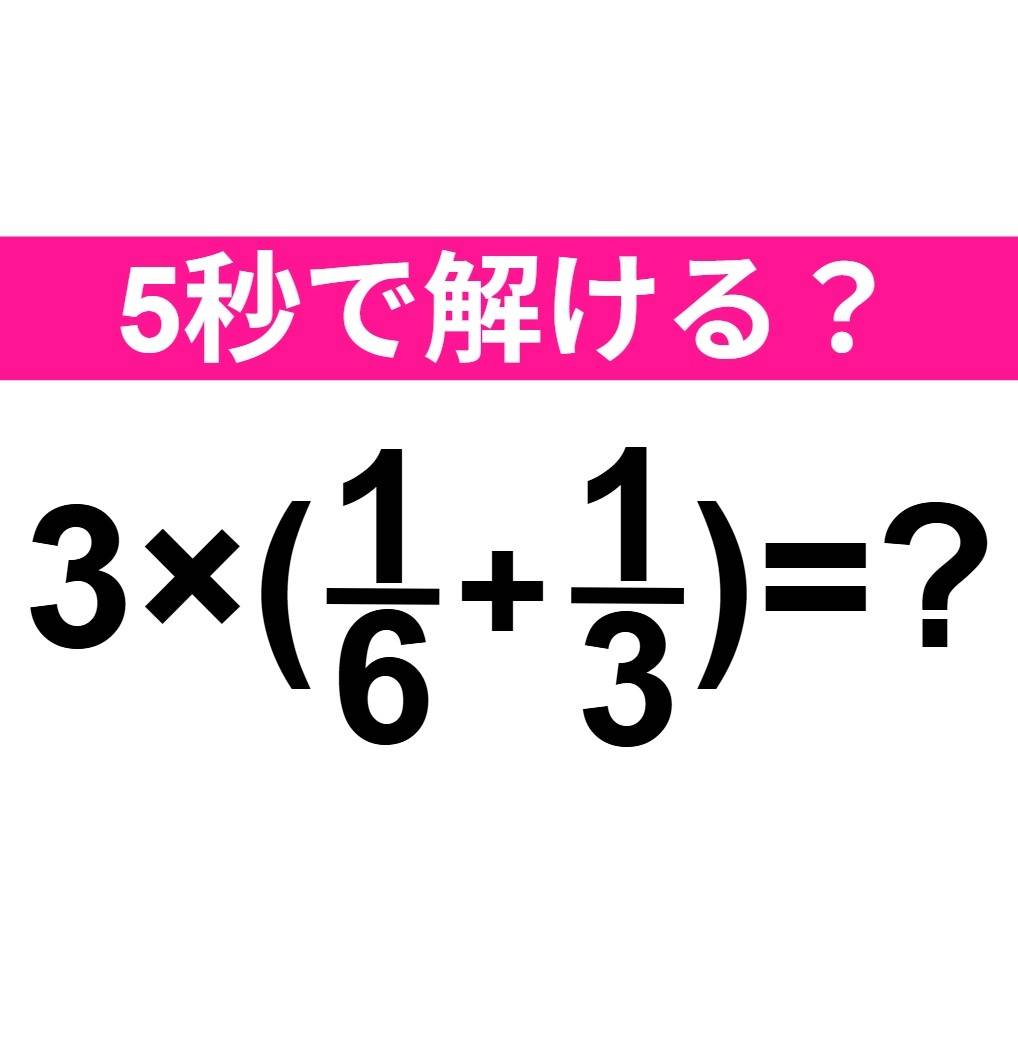 3×(1/6+1/3)=?
