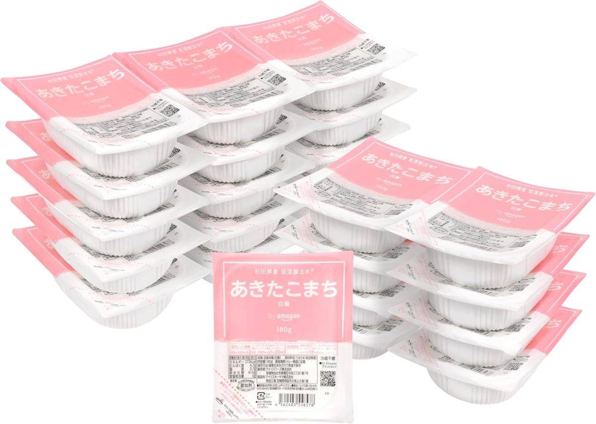 by Amazon パックご飯 あきたこまち 180g×24個