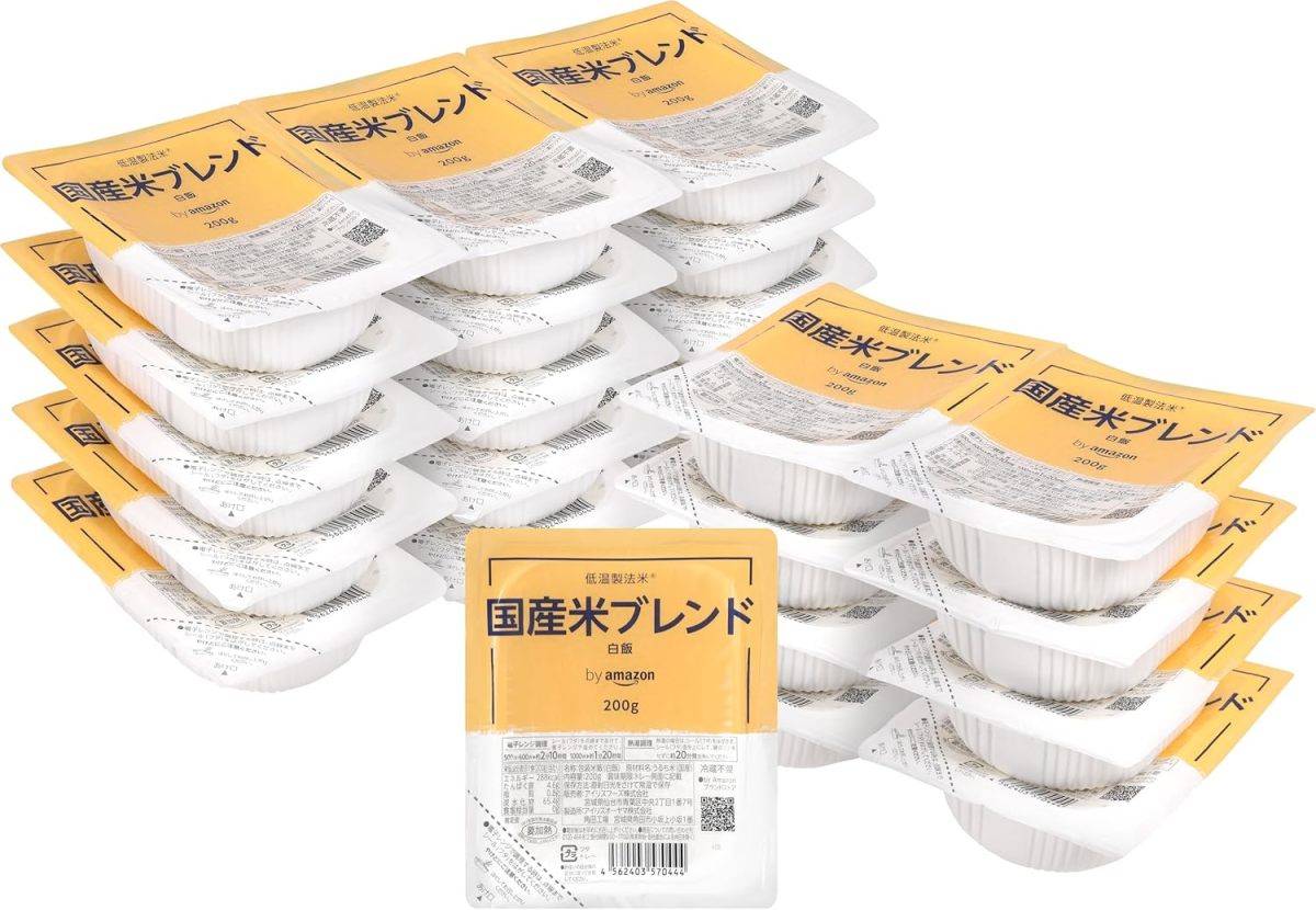 by Amazon パックご飯 国産米 200g×24個