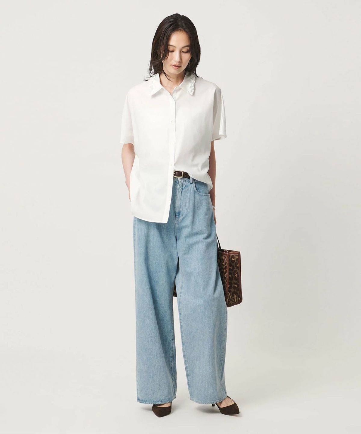 UNITED ARROWS ミニフリル シャツ