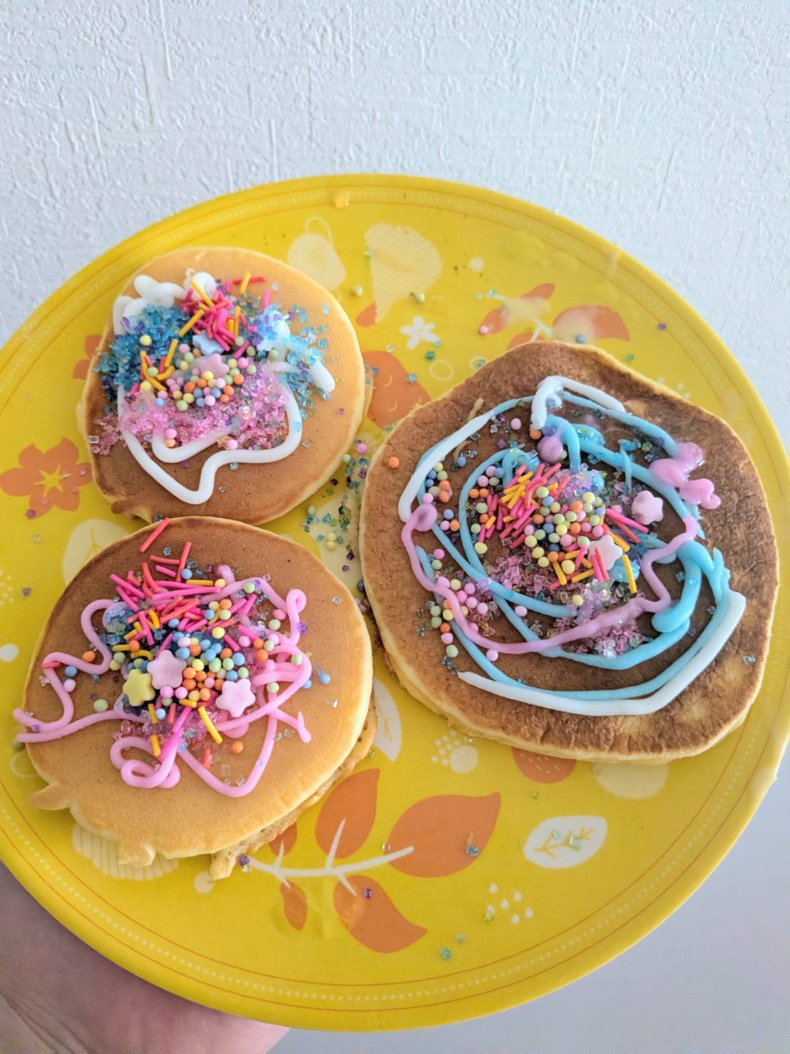 手作りパンケーキ
