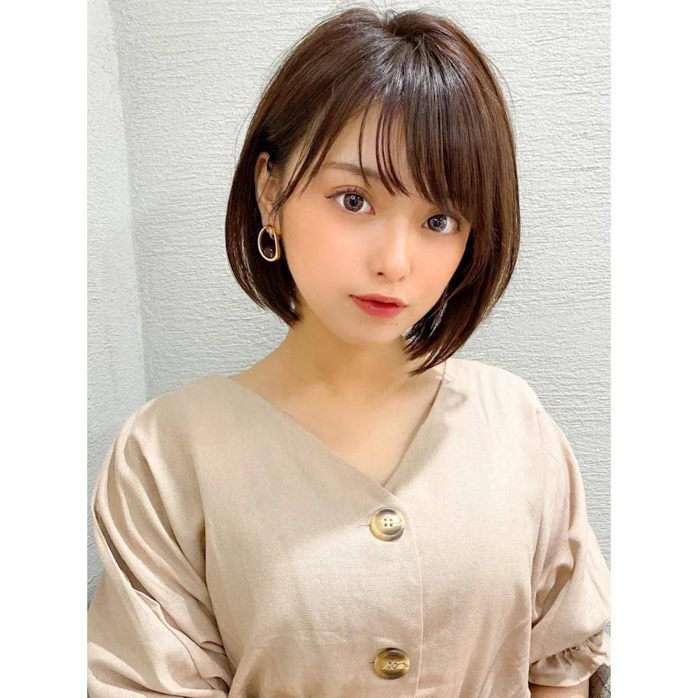 大人可愛いウルフレイヤーボブ