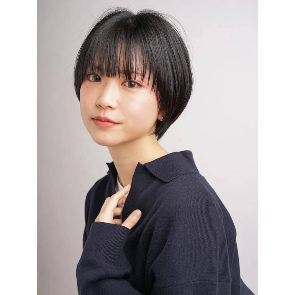 シンプルなナチュラルショート