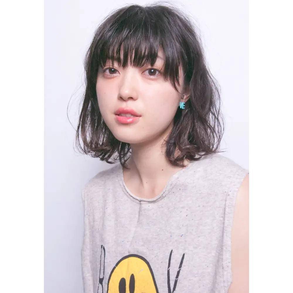 ルーズなくせ毛風パーマボブ