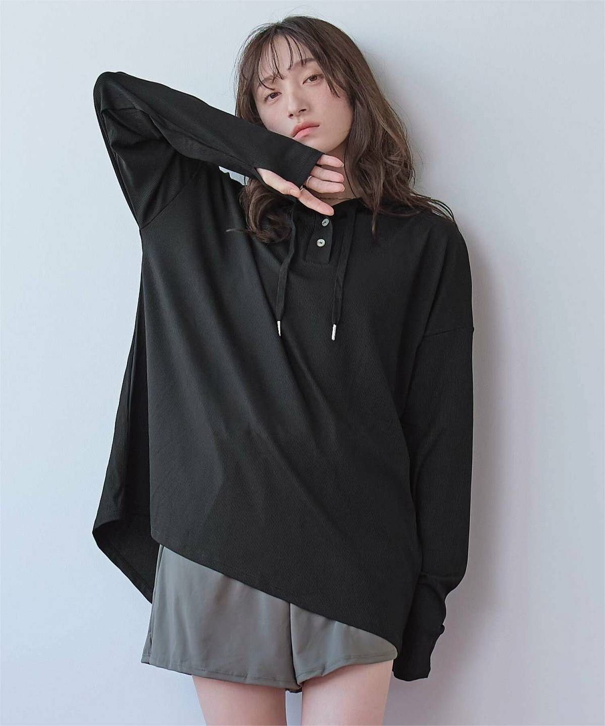 SEADRESS オーバーシルエット ラッシュ パーカー プルオーバー ラッシュガード UPF50+