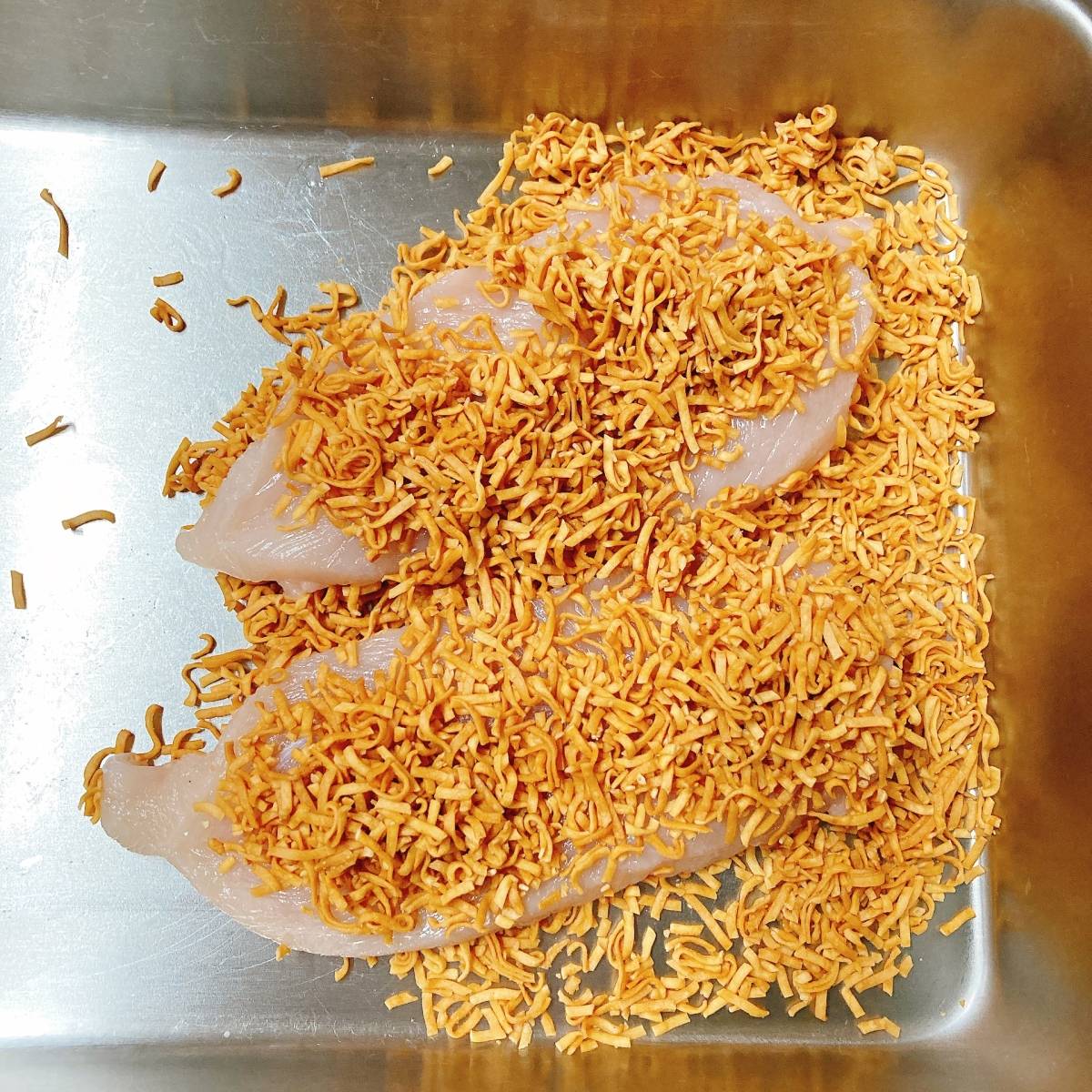 チキンラーメン公式の「Wチキンカツ」のレシピ