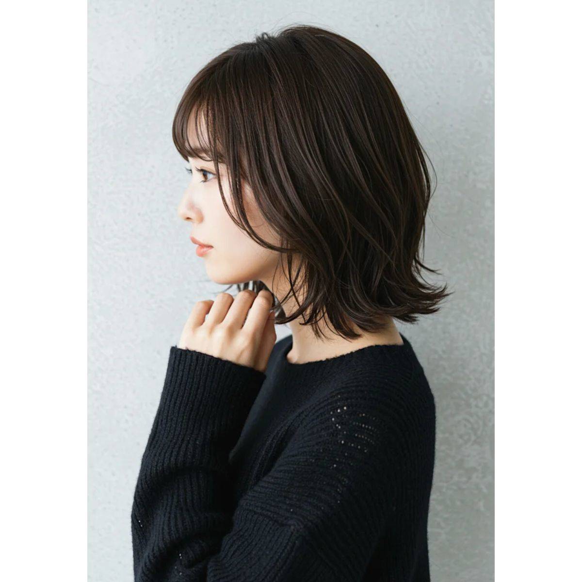 フェミニンなレイヤーボブ