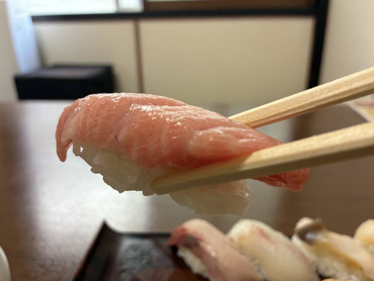 中とろのアップ