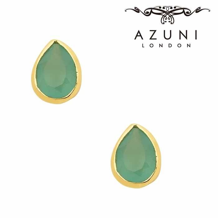AZUNI ATHENA 'Simi'ジェムストーンスタッドピアス