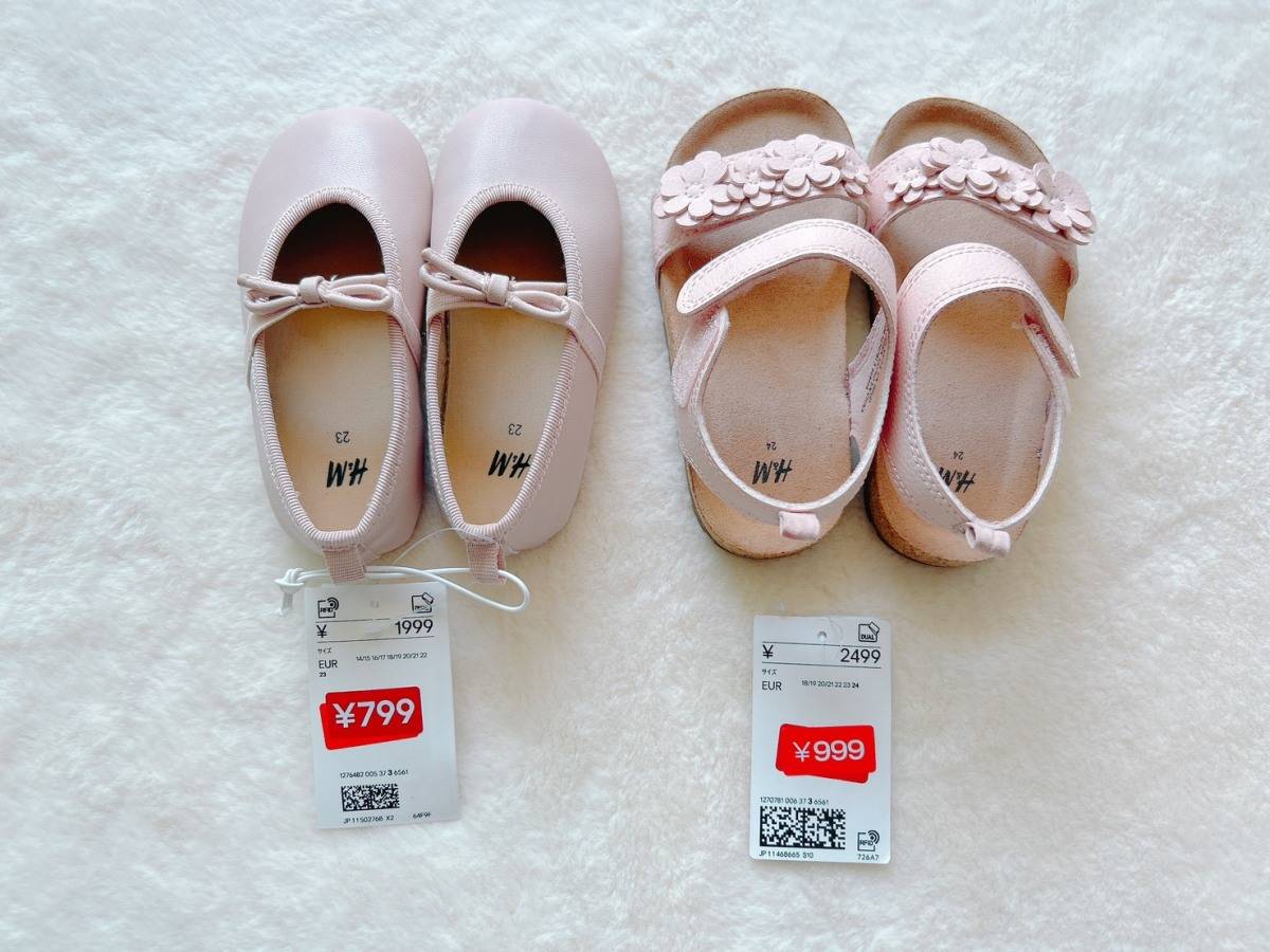 Ｈ&Mセール購入品 シューズとサンダル