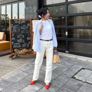 上品なカジュアルスタイルに。40代がTシャツを上手に着こなすコツ