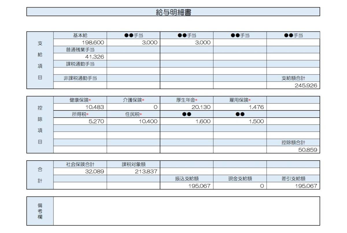 【リアル給与明細】27歳、金融営業の場合