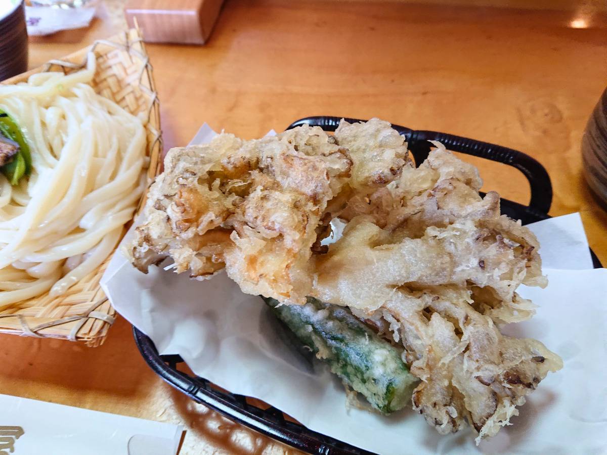 大きなまいたけの天ぷら