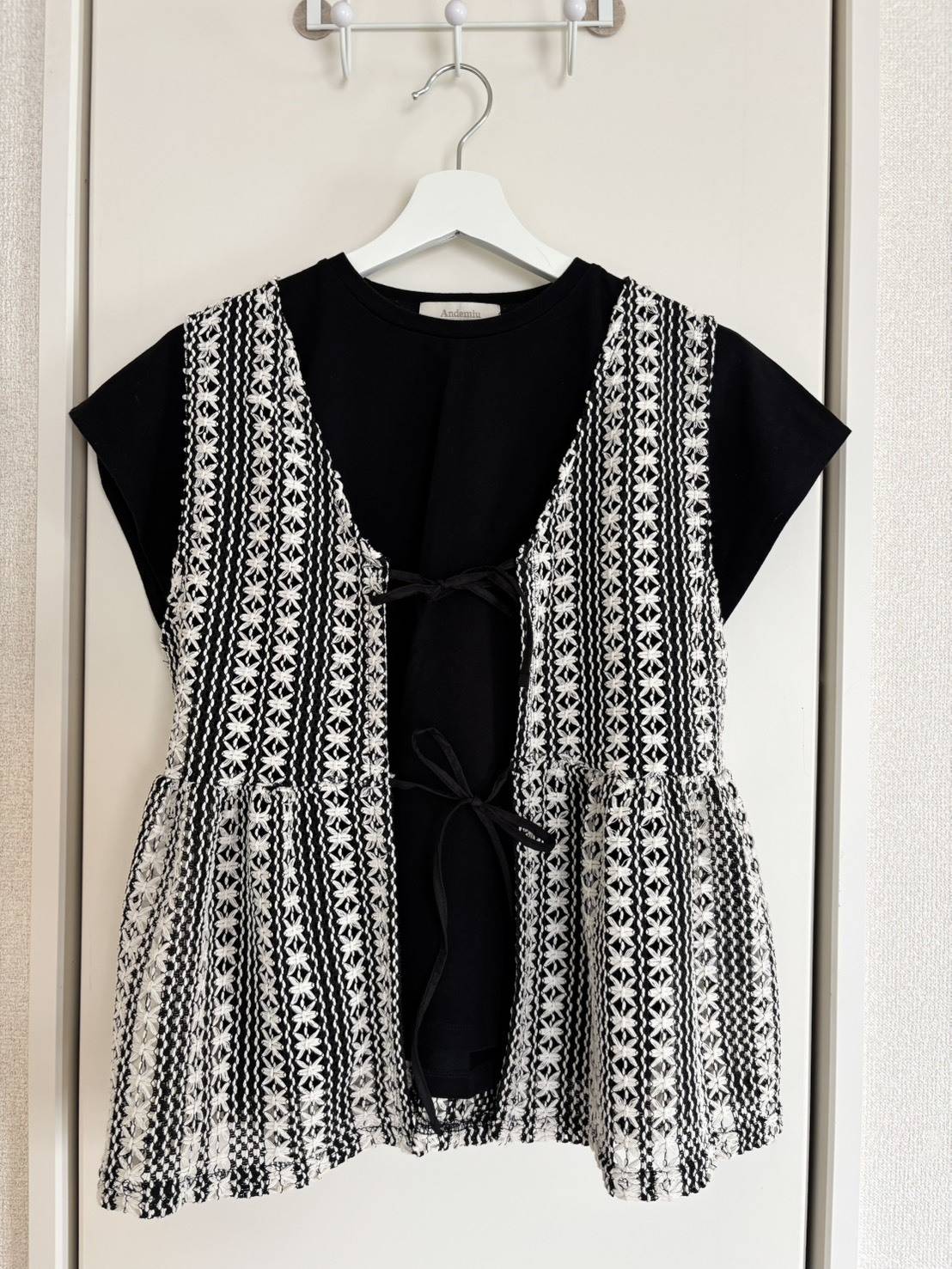 しまむら「スカシSTハナガラジレ」コーデ