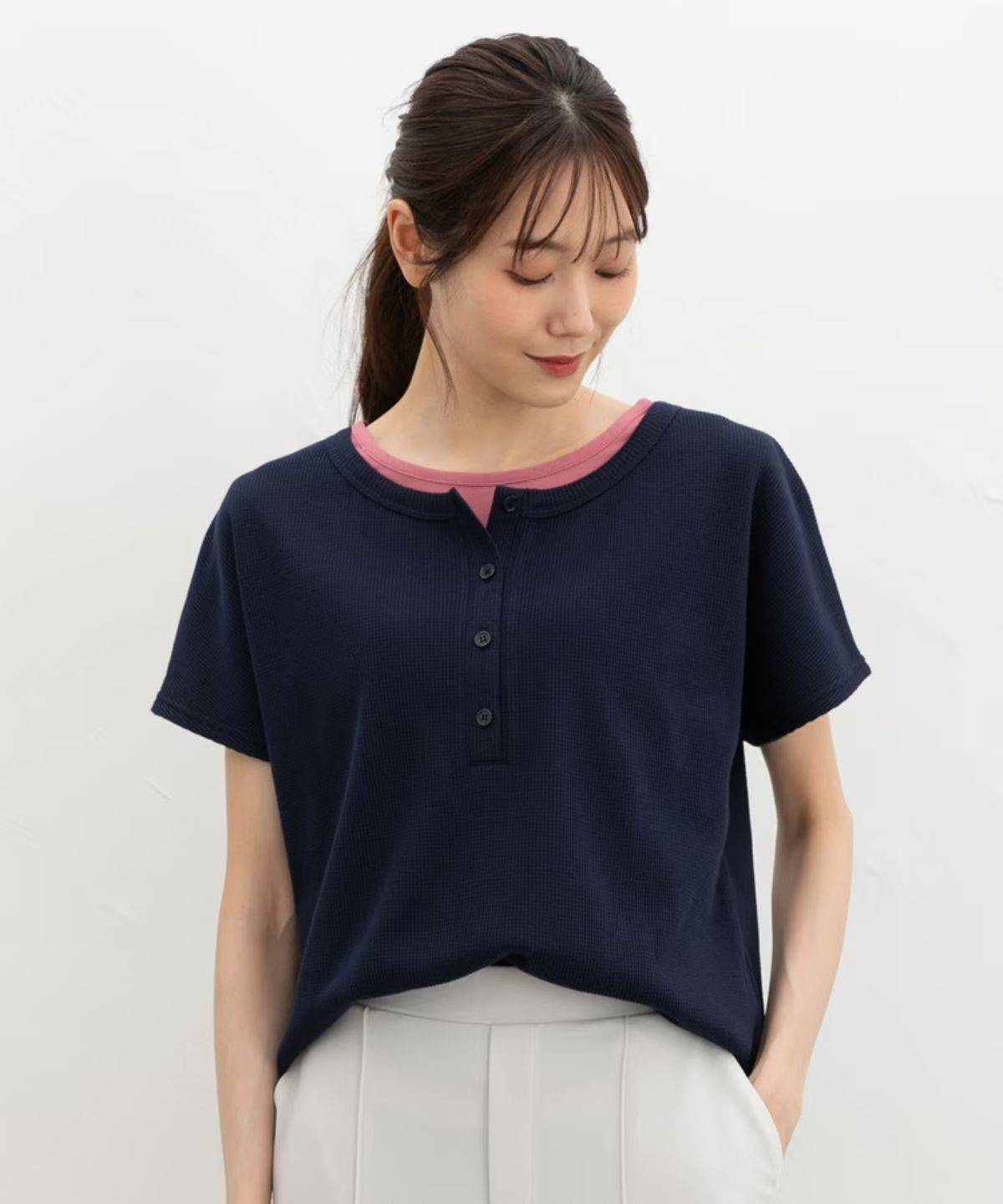 Honeys 配色ヘンリートップス