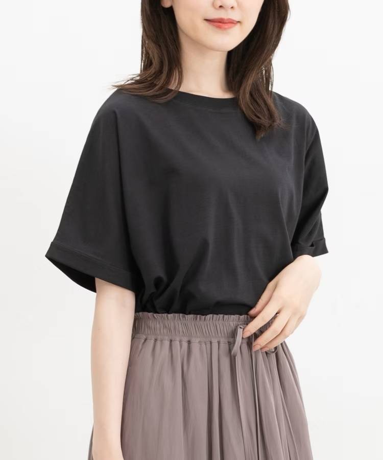 Honeys フレンチ袖ゆるチュニック