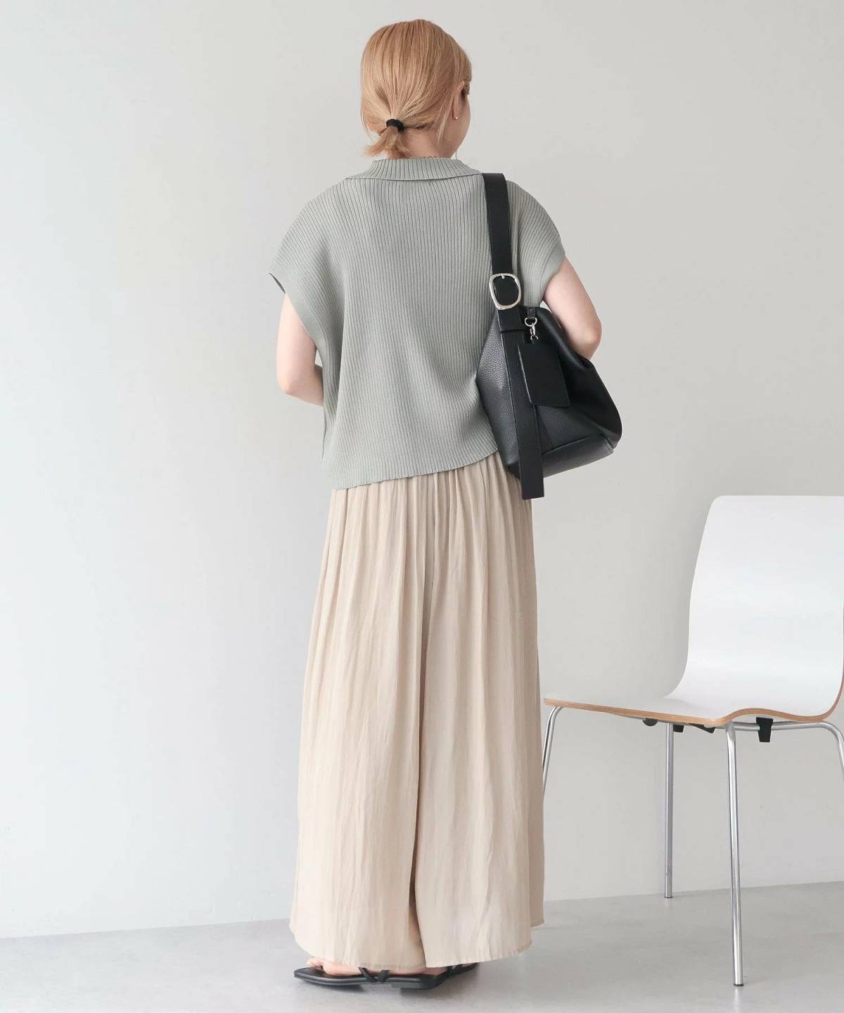 【選べる丈】接触冷感シフォンスカーチョ【WEB限定カラー有り】