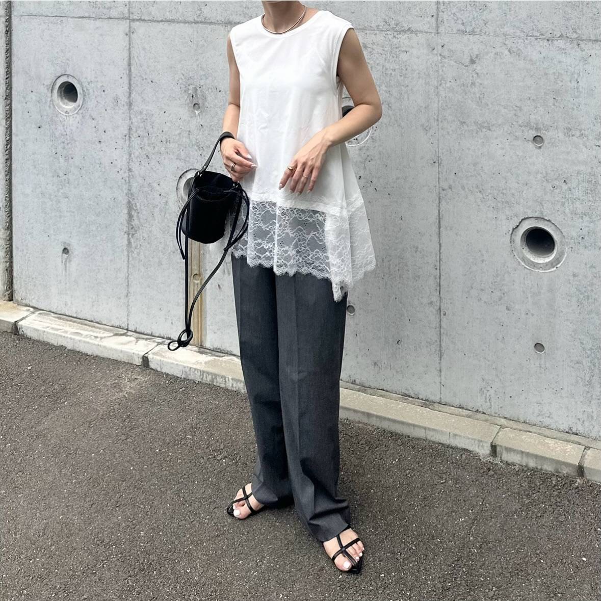 レーストップス×パンツ