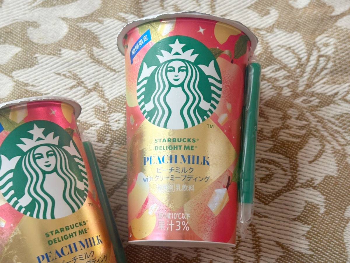 スターバックス® DELIGHT ME® ピーチミルク with クリーミープディング