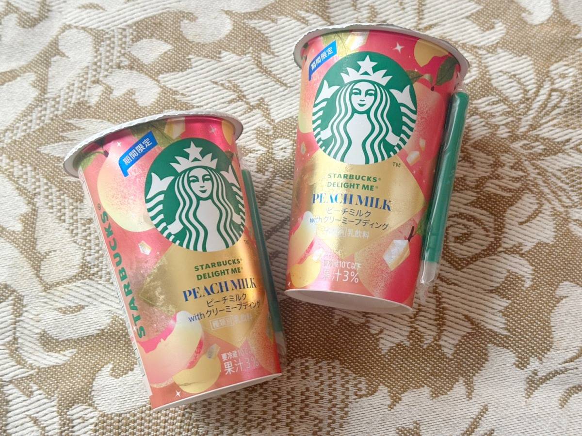スターバックス® DELIGHT ME® ピーチミルク with クリーミープディング