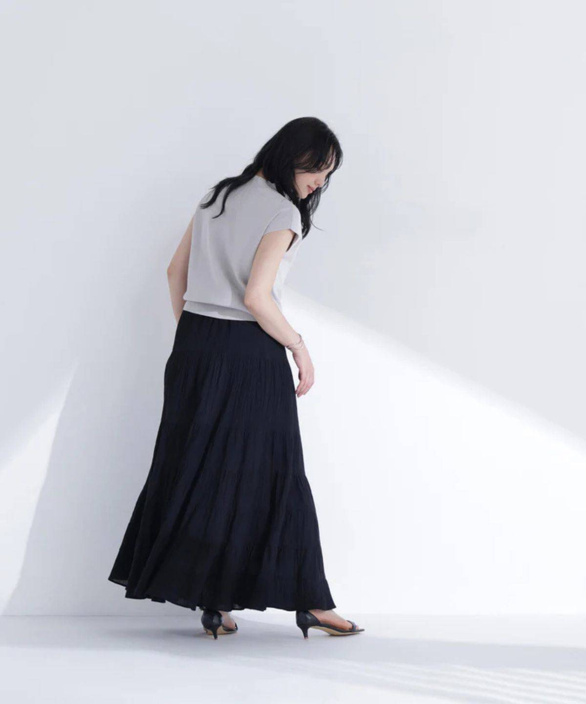 NATURAL BEAUTY BASIC 総針ベーシックニット モックネック