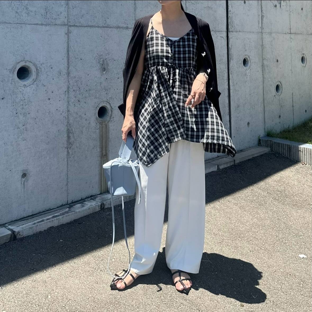 チュニック丈のキャミソールを合わせる♪