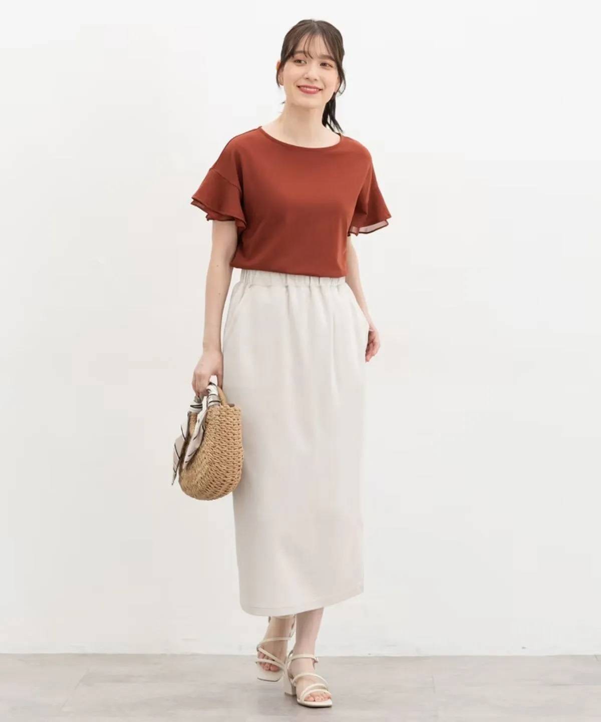 Honeys フリル袖Tシャツ