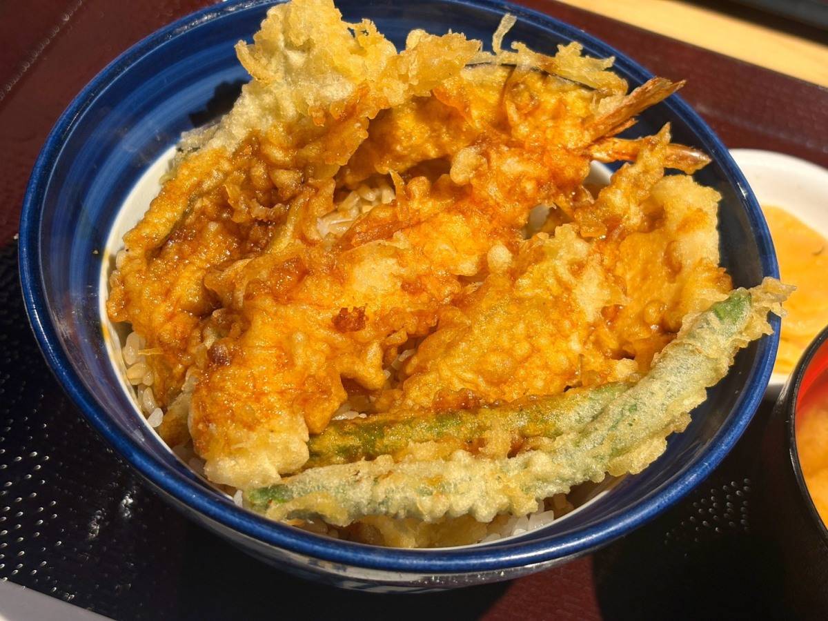 てんやの「海老と活〆穴子切身の天丼」