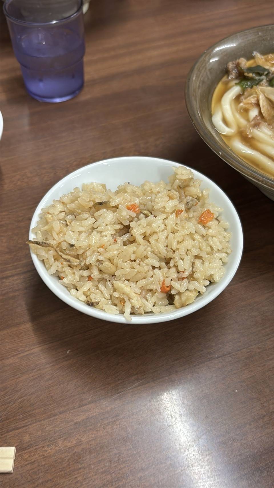 「牧のうどん」かしわ飯