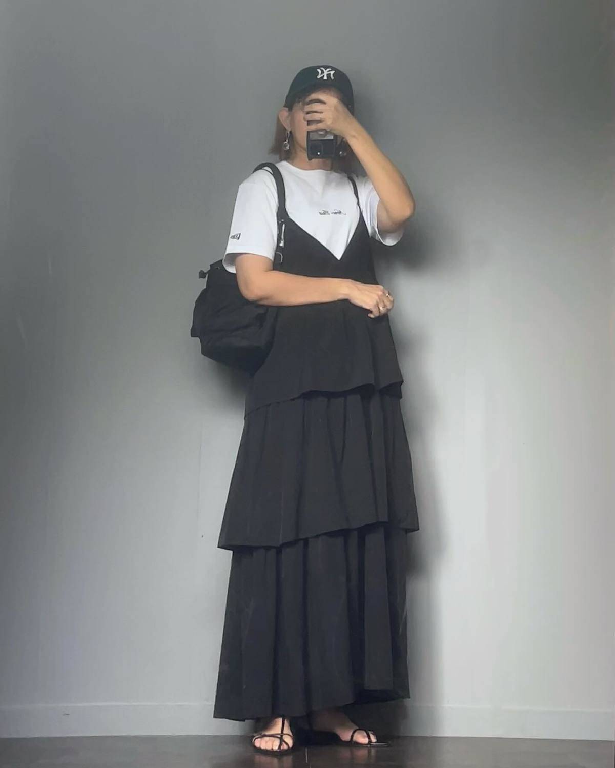 ティアードデザインのワンピースが◎