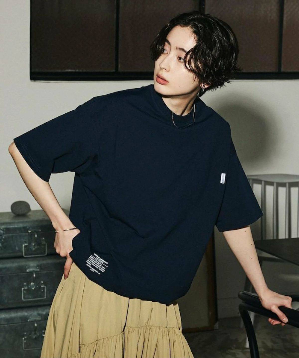 Russell Athletic RUSSEL ATHLETIC×FREAK'S STORE 別注 ビッグシルエット ヘムコード ポケットTシャツ / 吸湿速乾 【限定展開】