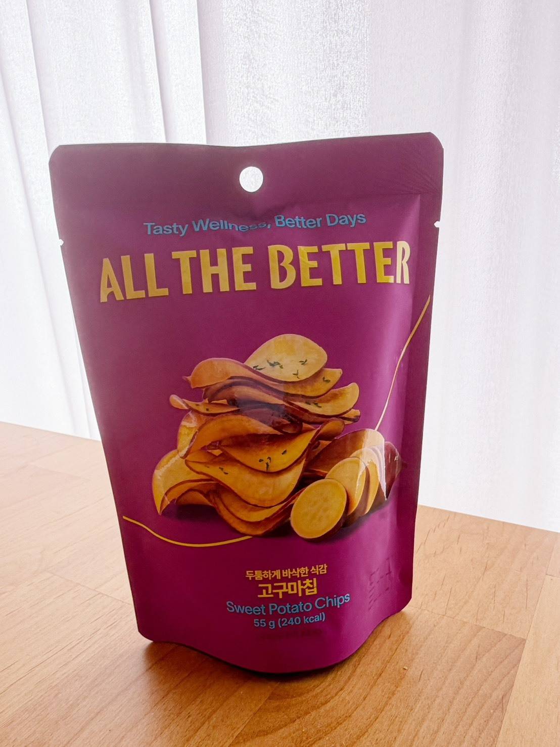 「ALL THE BETTER」のさつまいもチップス