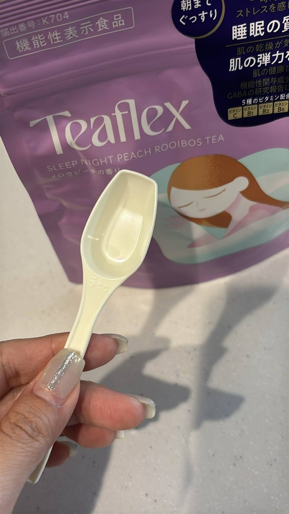 Teaflexのスリープナイトピーチルイボスティー スプーン