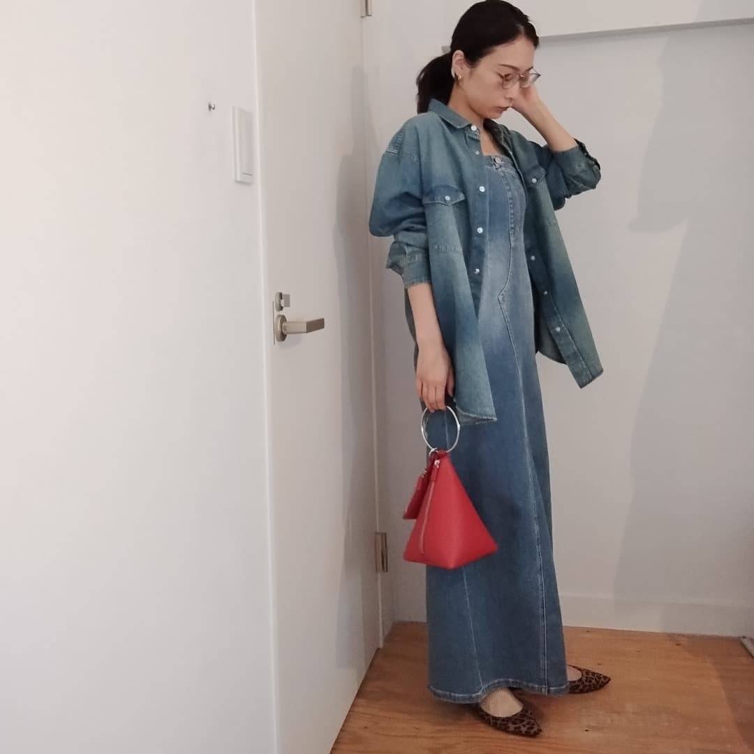 デニムonデニムが新鮮♡