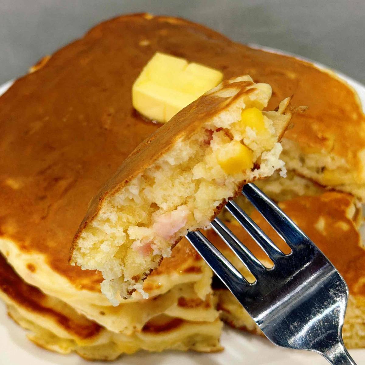森永公式の「とうきびパンケーキ」のレシピ