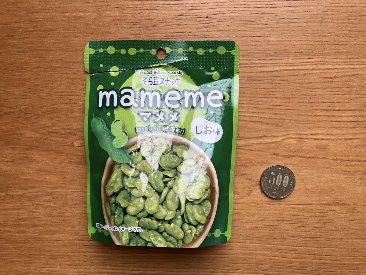 ダイソー：三都屋商事 そら豆スナック マメメ 塩味 30g