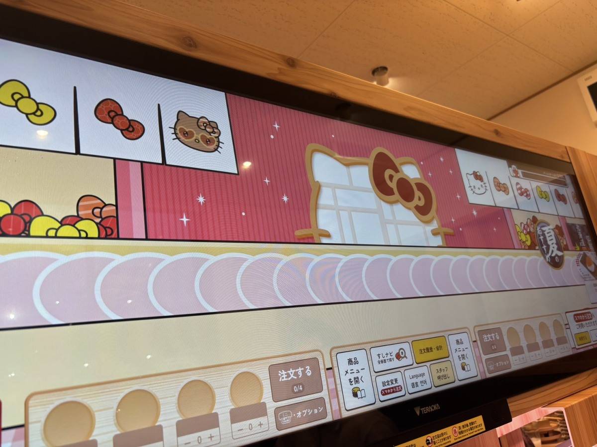 スシローのサンリオコラボ 画面