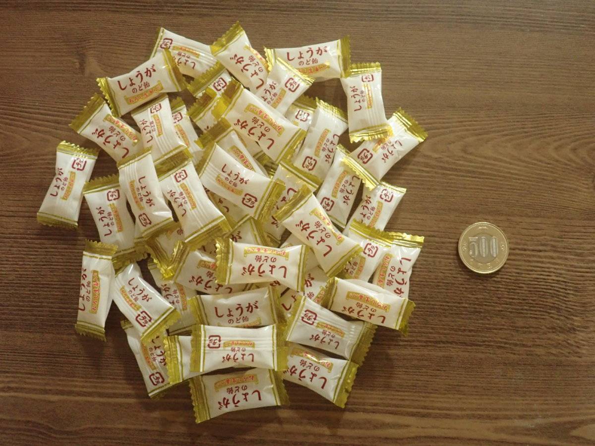 ダイソー：エヌエス しょうがのど飴 140g