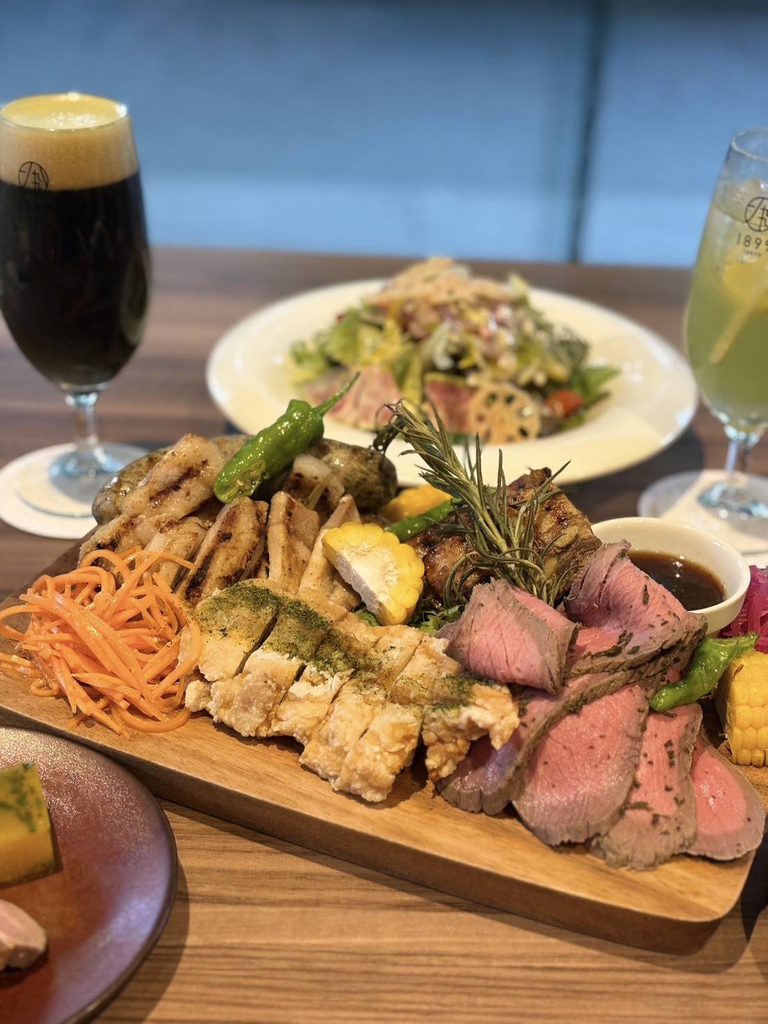 抹茶ビアガーデンの料理