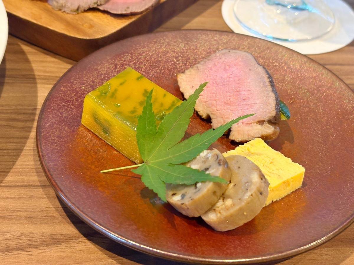 抹茶ビアガーデンの料理