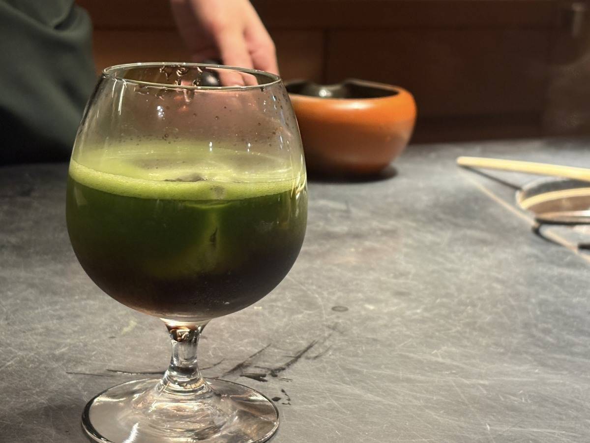 抹茶ビアガーデンのドリンク