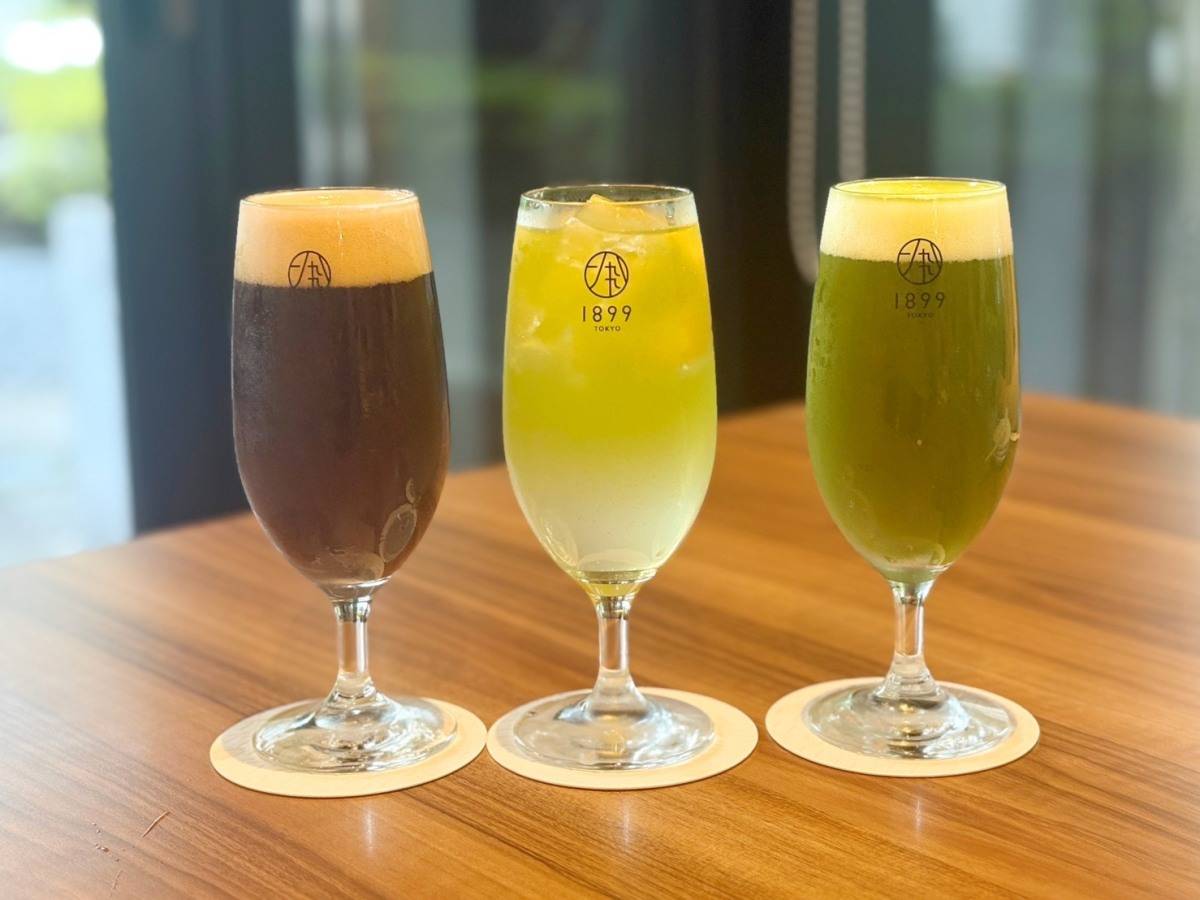 抹茶ビアガーデンのドリンク