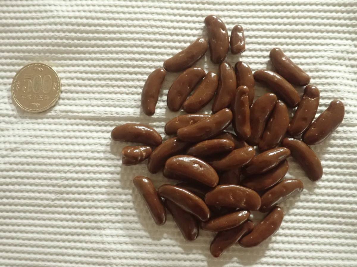 ダイソー：でん六 柿の種チョコ 34g