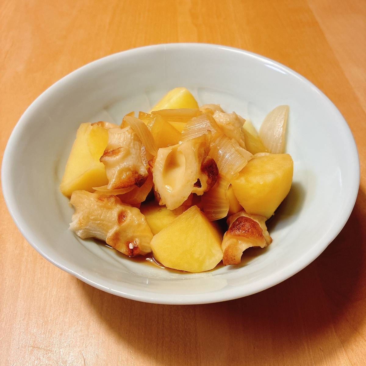 紀文公式の「焼ちくわと春野菜の煮物」のレシピ
